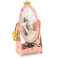 thumbnail image 2 of Canddidliike Kids Full Length Mirror with 360 Degree Rotatable Design and Shelf-Pink, Toddler Vanity for Girls Kids, 2 of 7