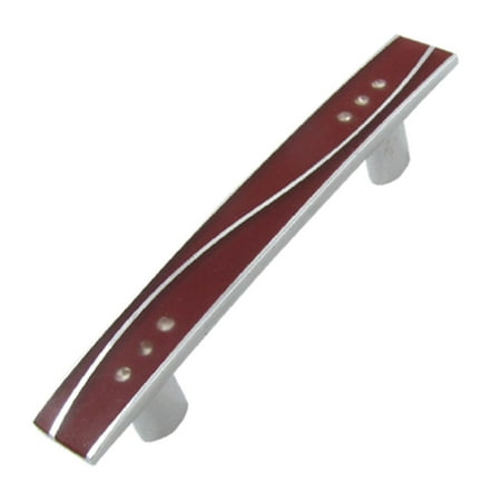 - Unique Bargains Silver Tone Red Rectangle Door Pull Handle Knobs 3.7 Length