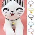 thumbnail image 2 of Pet Cat Collar Breathable Tassels Pet Collar Adjustable Adjustable Braided Rope Cats Collar Necklace with Bell, 2 of 8