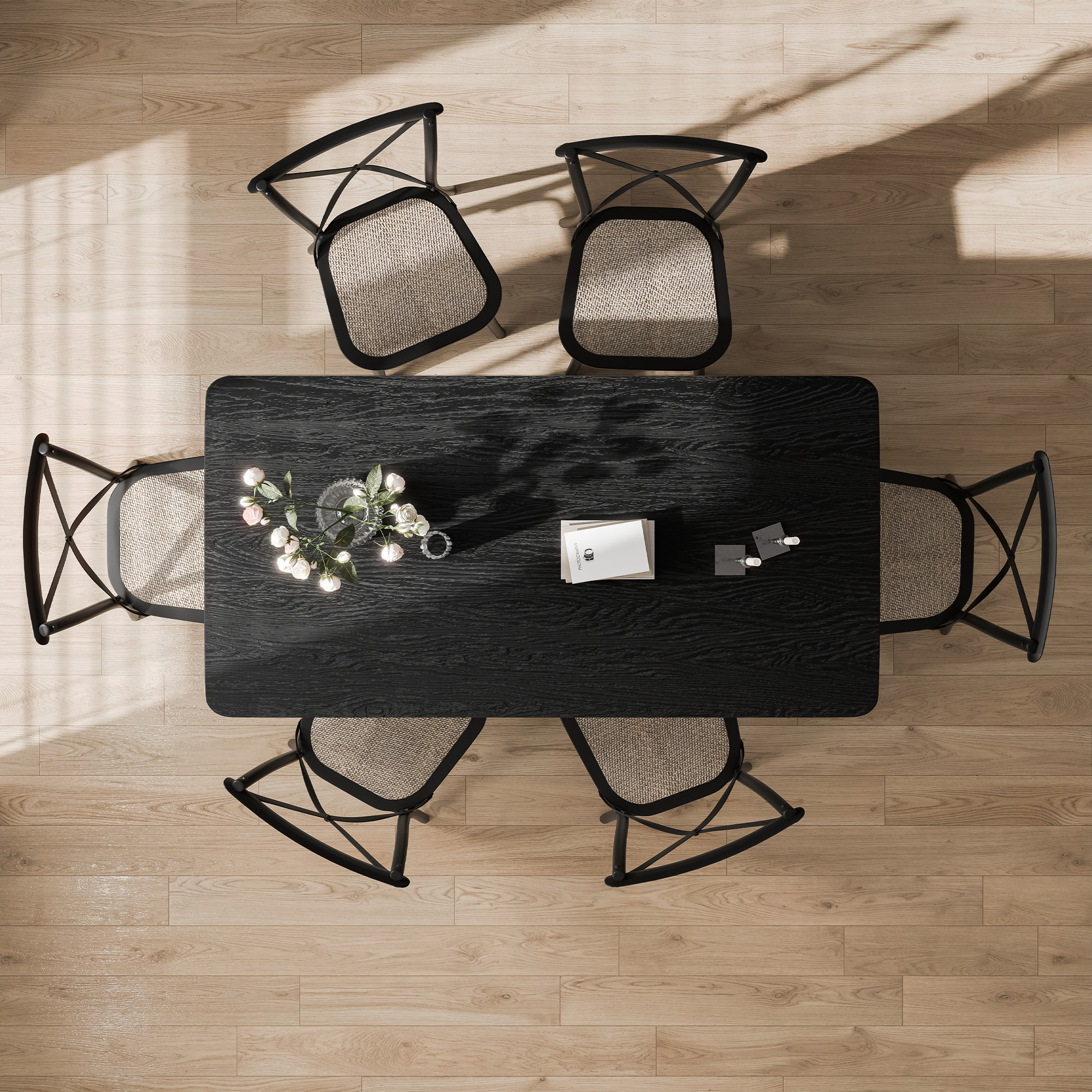 【最終値下げ】ダイニングテーブル_Jardin Table ニトリ 幅150cm ダイニングテーブルセット5点セット(DTフィルン