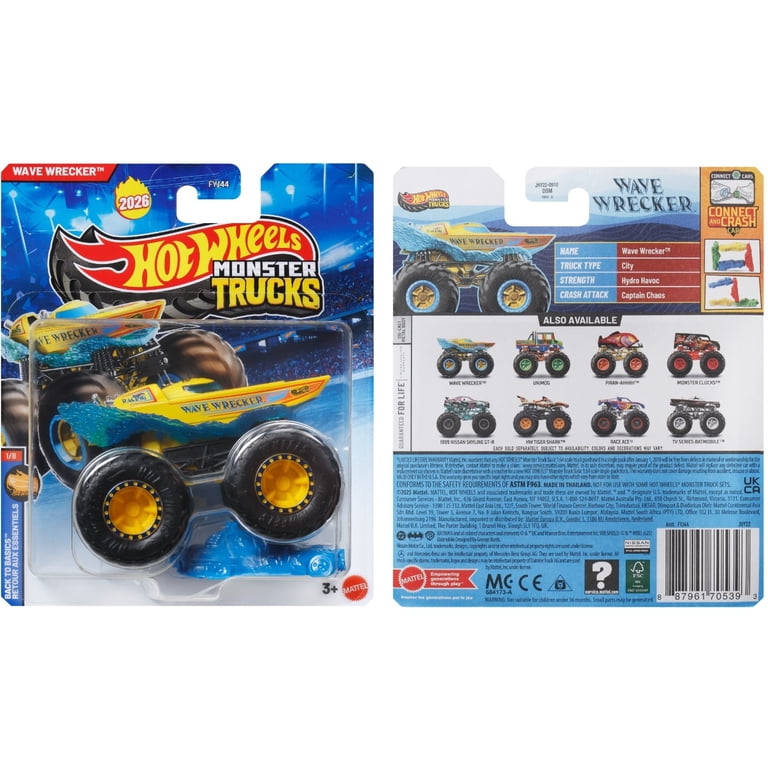 Hot Wheels Monster Trucks 1:64 8-Piece A Assortment - Walmart.com