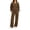 Khaki, variant on SELONE Running Outfits for Women Two Piece Long Sleeve Shirt High Waist Wide Leg Long Pants Work Vacation Sportswear Set