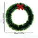 thumbnail image 2 of Guirnaldas navideñas Corona de lazo navideño 35 cm Blanco Verde Dos tonos Corona navideña superior Decoración navideña para ventana de centro comercial un adorno, 2 of 2