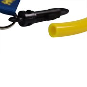 Strong Tube Twin Pack Regular 1/2 Blue and 1/2 Yellow on Navy Clip On Tether