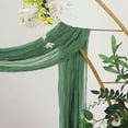 thumbnail image 3 of BalsaCircle 20 feet Olive Green Cotton Cheesecloth Fabric Backdrop Drape Curtain Panel Party Events Decorations Supplies, 3 of 8