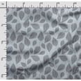 thumbnail image 2 of Soimoi Leaves Print,Cotton Cambric, Quilting Fabric Sold by The Yard 42 Inch Wide, Medium Weight Cotton Fabric, SewingSupplies,Gray, 2 of 5