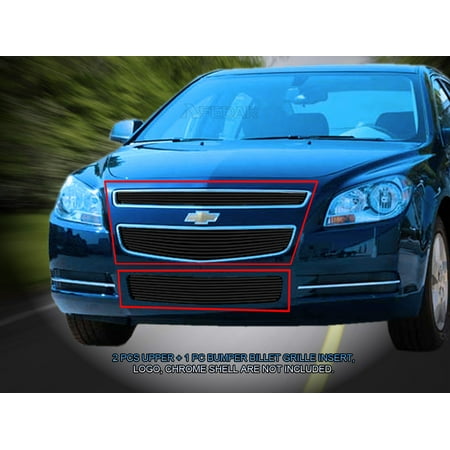 1 Piece Billet Grille - Fedar Billet Grille Combo For 2008-2012 Chevy Malibu