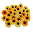 thumbnail image 2 of 4 cm de dos capas de pequeño crisantemo girasol simulación de girasol flor crisantemo cabeza de flor, 2 of 6