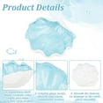 thumbnail image 3 of 1 Pc Light Blue Shell Jewelry Tray Ocean Style Ceramics Storage Jar Sea Shell Key Bowl Candy Dishes Trinket Tray for Entryway Table Display Decorations Material Ceramics, 3 of 7