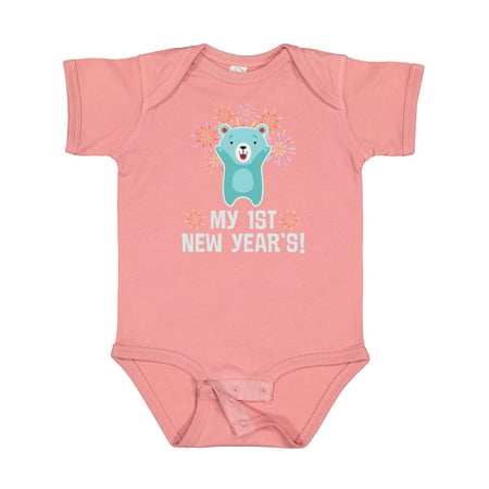 

Inktastic My 1st New Years Baby Bear Gift Baby Boy or Baby Girl Bodysuit