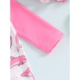 thumbnail image 6 of FEORJGP Toddler Baby Girls One-piece Swimsuits 3M 6M 12M 18M 2T 3T Infant Rash Guard Swimwear Long Sleeve Jumpsuits Dolphin Shell Print Bodysuits Zippte Summer Clothes Beachwear for Vacation, 6 of 7