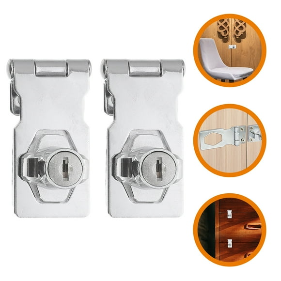 HONITANO 2Pcs Stainless Steel Door Locks Locks For Closet Doors Minimalist Design
