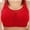 Red, variant on SROBPTY Womens Bras Plus Size Summer Back Buckle Embroidery Thin Style Ventilate Bra without Steel Rim