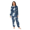 thumbnail image 4 of Adult Christmas Onesie Cute Astronaut Adult Zipper One-Piece Pajamas Unisex Pajamas with Pockets, 4 of 6