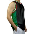thumbnail image 2 of DIGITMON Men's 3-Stripes Basketball Gym Workout Athletic Tank tops shirts Mesh Jersey Uniform Made in USA (BLACKGREEN, L), 2 of 2