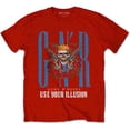 thumbnail image 1 of Guns N Roses Unisex T-Shirt Bandana Skull, 1 of 3