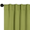 thumbnail image 2 of Superior Blackout Solid Light Filtering Back Tab Curtain Panel Set, 52"X 63", Sage, 2 of 11