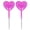 Pink, variant on Plant Glass Watering Globes Heart Shape Watering Bulbs Devices Plant Watering Bulbs Houseplant Watering Globes