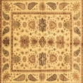 thumbnail image 1 of Ahgly Company Indoor Square Abstract Brown Modern Area Rugs, 5' Square, 1 of 4