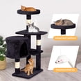 thumbnail image 3 of XF XINFENG Cat Tree 36 inch Tall Scratching Toy Activity Centre Cat Tower Cat Condo Multi-Level Furniture Scratching Posts for Indoor Cats, Dark Gray, 3 of 8