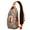 Mystic Mandala, variant on Strawberry Print Sling Backpack, Cute Red Berry Crossbody Daypack with Sweet Fruity Pattern for Strawberry Lover, Summer Fresh and Kawaii Style