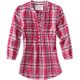 thumbnail image 1 of Blusa Henley a Cuadros Aeropostale Botones Manga 3/4 Mujer Rosa Mediana, 1 of 1