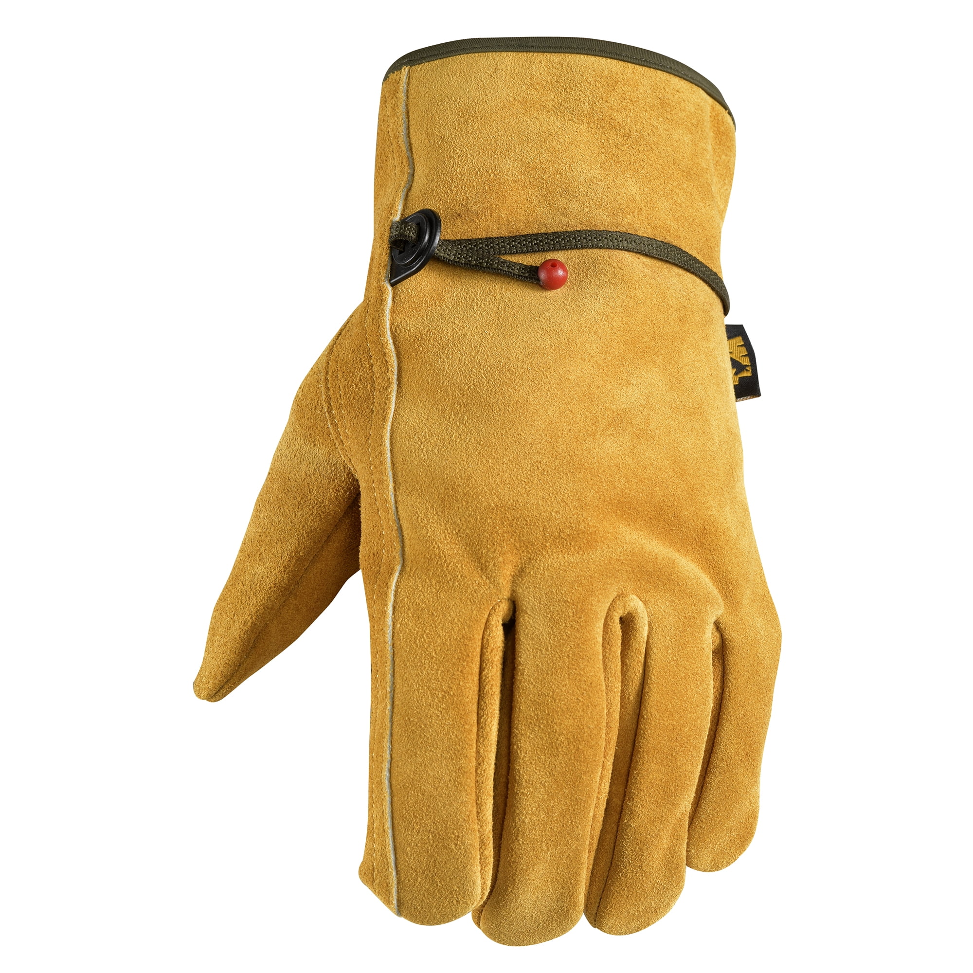 Wells Lamont Men's Insulated HH Split Cowhide Leather Ball & Tape Work Gloves, Size Medium