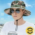 thumbnail image 4 of Mode Chapeau de Seau de camouflage jungle Chapeau de Seau à Large Bord, 4 of 7