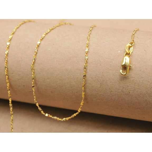 1PCS 30inch 18KGF Gold Star Chain Pendant Necklace Accessories Jewelry Necklace