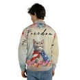 thumbnail image 5 of Freedom British Shorthair on Independence Day 4th of July All Over Print 3D Baseball Jacket Cat Lover Kitten Owner Gifts Bomber Jacket Softball - 01005, 5 of 6