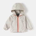 thumbnail image 2 of Agkizg Boys Waterproof Hooded Zip Up Jacket Lightweight Outdoor Casual Fall Coat, 2 of 4