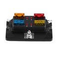 thumbnail image 1 of 4 Way With LED Warning Light Kit Boat Fuse Block, Professional Manufacturer Blade Fuse Holder, For Car Van Boat Marine, 1 of 8