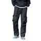 thumbnail image 2 of Pantalones largos para hombre, para exteriores, impermeables, a la moda, lisos, informales, con cintura elástica y bolsillos, pantalones cargo para hombre., 2 of 9