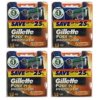 Gillette Fusion ProGlide Power Refill Cartridge Blades, 32 Count (4 Packs of 8) + Beyond BodiHeat Patch, 1 Ct