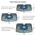 thumbnail image 5 of Qxltty Celestial Sky Car Windshield Sunshades Foldable UV Rays Sun Visor Protector Keep Your Vehicle Cool 53×23.5in, 5 of 8