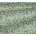 thumbnail image 5 of oneOone Viscose Jersey Mint Fabric Flower & Leaves Watercolor Sewing Craft Projects Fabric Prints By Yard 60 Inch Wide, 5 of 5
