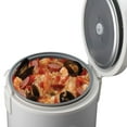 thumbnail image 2 of Aroma 8 Cup Pot Style Nonstick Cool Touch Rice Cooker and Food Steamer, White, 2 of 5