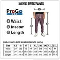 thumbnail image 5 of ProGo USA Men's Joggers Sweatpants Basic Fleece Marled Jogger Pant Elastic Waist (Marled Burgundy, Medium), 5 of 6