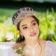 thumbnail image 4 of KAKOWELY Tiaras y coronas de cristal para boda, para mujer, novia, reina, diadema, tocado de princesa para cumpleaños, graduación, desfile, fiesta, 4 of 4