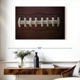 thumbnail image 3 of Elephant Stock Football Laces Wall Art - Horizontal Canvas Wall Art - Living Room Wall Decor - Sports Canvas - Red And Brown Decor - 39" x 26", 3 of 8