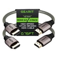 thumbnail image 1 of Cable HDMI GearIt 4K HDMI 2.0b de alta velocidad, 0.22 m, paquete de 5, 1 of 7