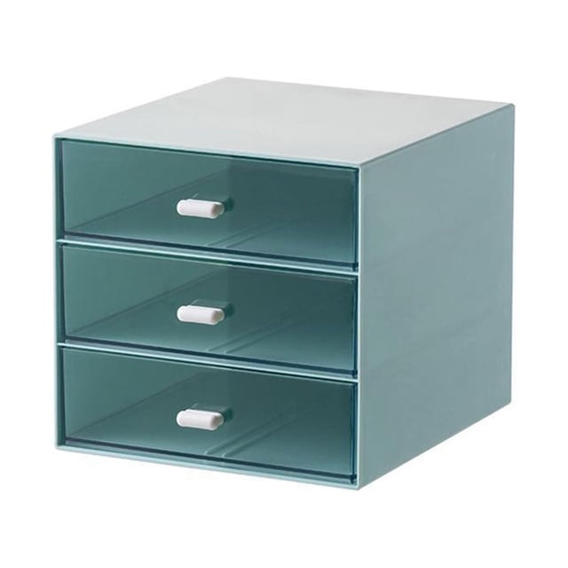 Advancent Caja de almacenamiento para ocasiones aplicables, organizador para papelería, organizador de cajones de plástico de gran capacidad, Type2 NO2