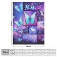 thumbnail image 4 of ARISTURING Butterfly Blanket Gifts for Women Girls Super Soft Cozy Purple Butterfly Stuff Decor Throw Blanket Warm Plush Butterfly Animal Flannel Gifts Blankets for Kids Adults, 4 of 6