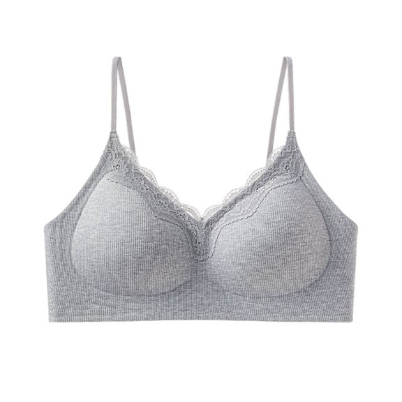 Lace Bras for Women Underwire New Wireless Bras for Women's Adjustable Spaghetti Strap Push up Bralettes Lace Patchwork Lift Support Bra Daily Wear