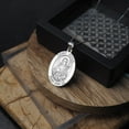 thumbnail image 6 of PicturesOnGold.com Saint Joyce Religious Medal - 1/2 X 2/3 inch Size of Dime, Solid 14K White Gold, 6 of 7
