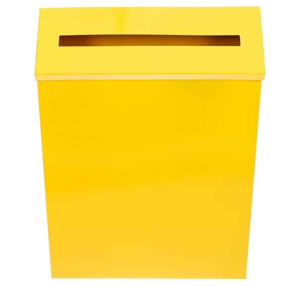 FRCOLOR  Retro Tin Mailbox Postbox Decorative Vintage Home Office Yellow