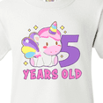 thumbnail image 4 of Inktastic 5 years old with Cute Unicorn Birthday Youth T-Shirt, 4 of 5
