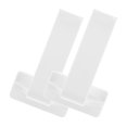 thumbnail image 1 of TEHAUX 2 Pcs Vertical Cup Drying Racks White Plastic Pegboard Hanging Accessories for Home, 1 of 8