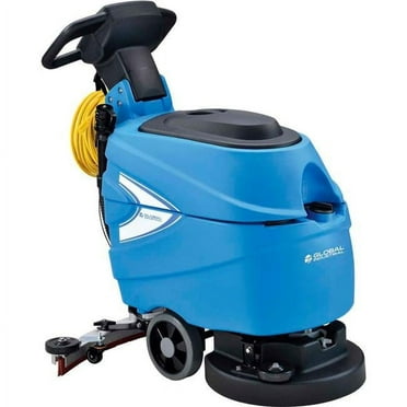 Electric Walk-Behind Corded Auto Floor Scrubber with 17 in. Cleaning Path