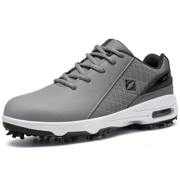 FENLERN Men's Golf Shoes Waterproof Wide Spiked Non Slip